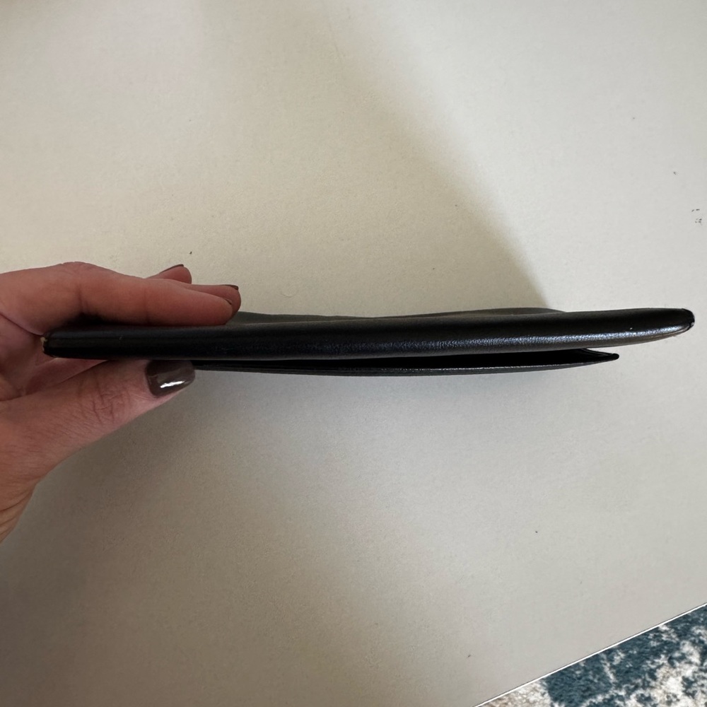 DIOR Black Leather Envelope Wallet - Picture 8 of 8